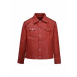 Leather & Rexine Mens Trucker Jacket